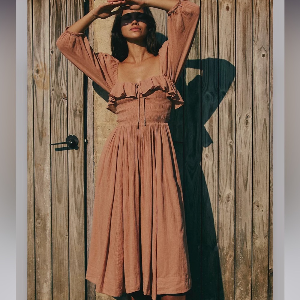 Free People Oasis midi dress in Tuscany.